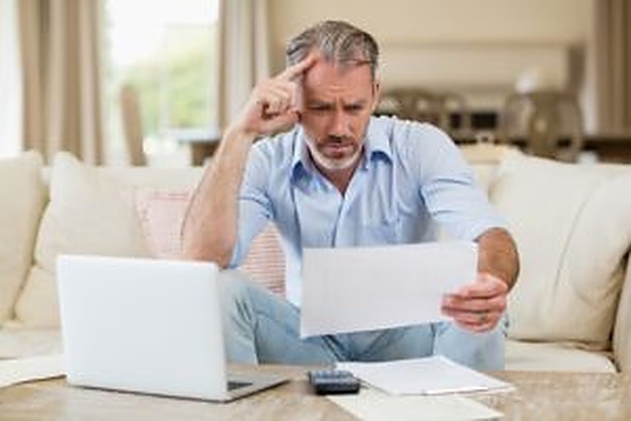 Reviewing business finances with a client