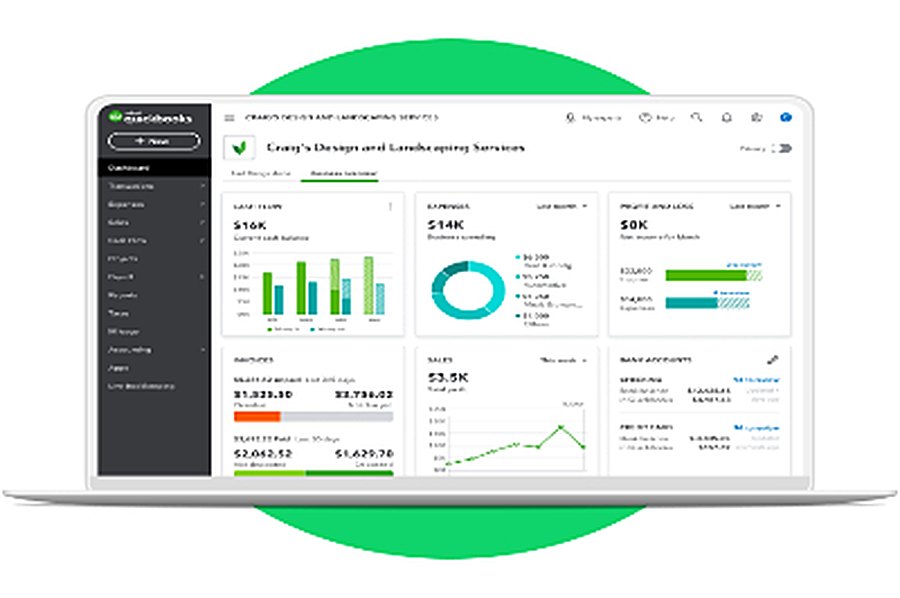 QuickBooks bookkeeping dashboard
